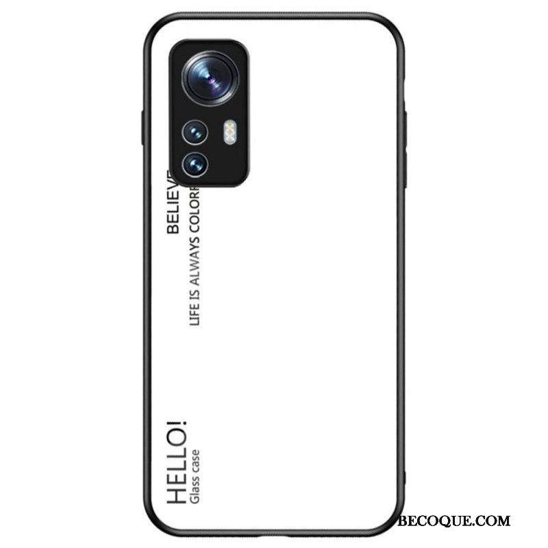 Kuori Xiaomi 12 / 12X Karkaistu Lasi Hello