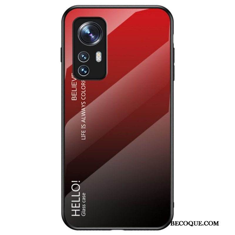 Kuori Xiaomi 12 / 12X Karkaistu Lasi Hello