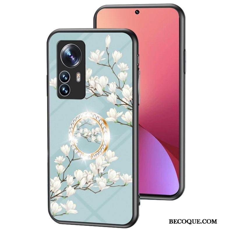 Kuori Xiaomi 12 / 12X Karkaistu Lasi Kukkarenkaalla