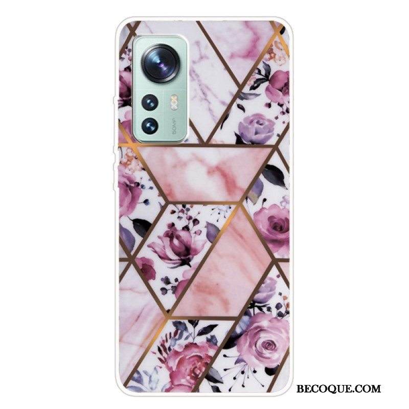 Kuori Xiaomi 12 / 12X Silikonimarmorigeometria