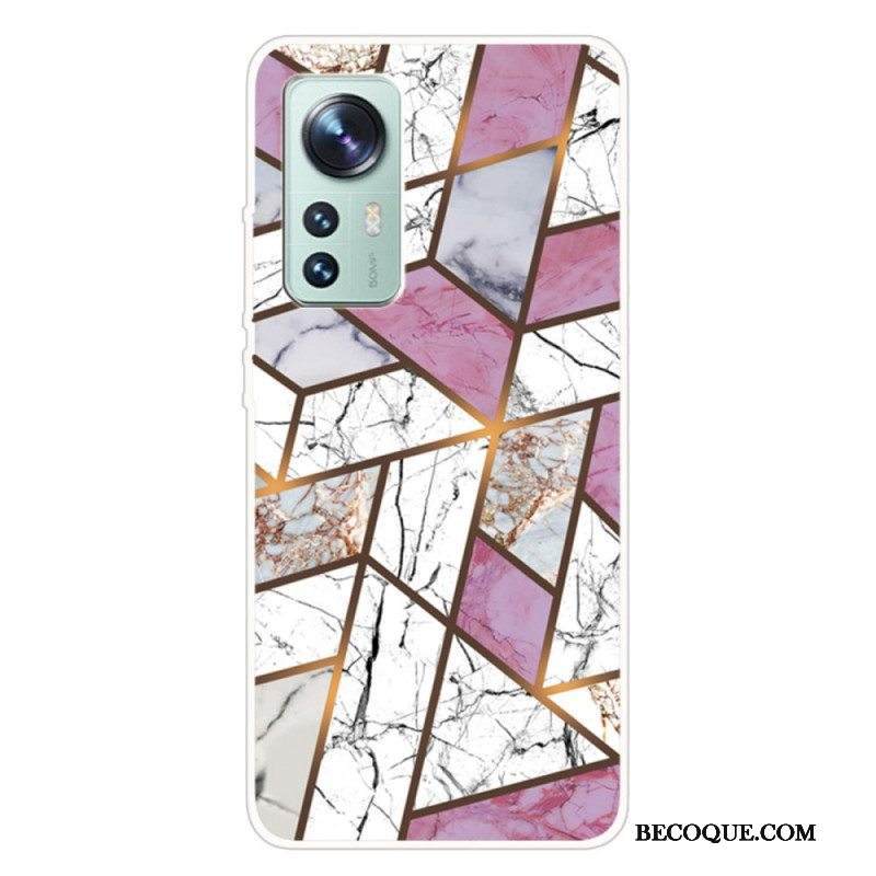 Kuori Xiaomi 12 / 12X Silikonimarmorigeometria