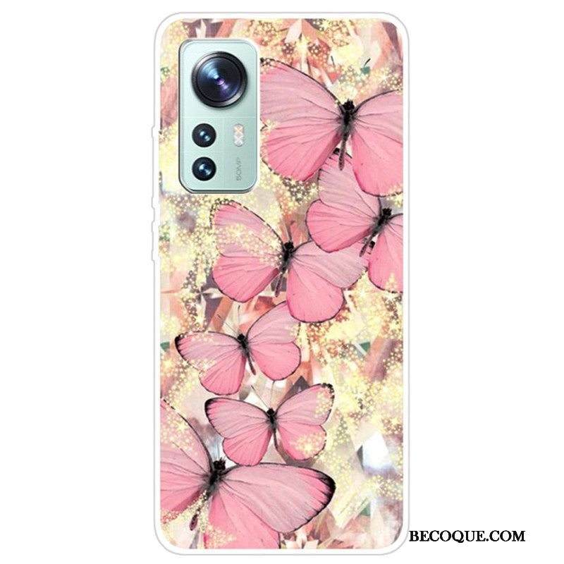 Kuori Xiaomi 12 Pro Silikoniperhoset