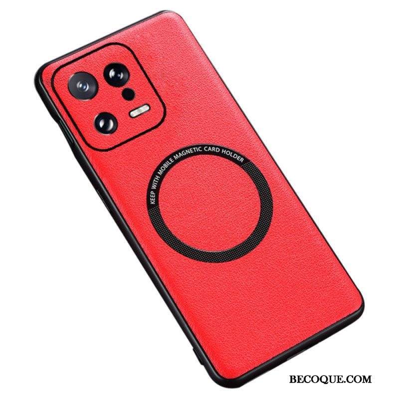 Kuori Xiaomi 13 Nahkatyylinen Magsafe-yhteensopiva