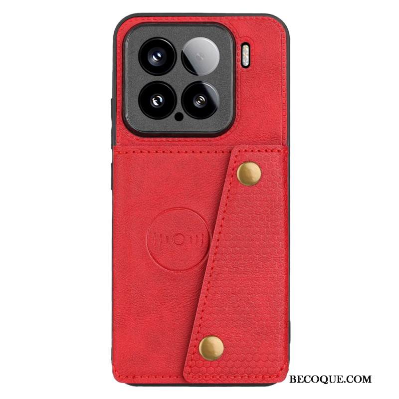 Kuori Xiaomi 15 Nahkamainen Korttikotelo Ja Teline