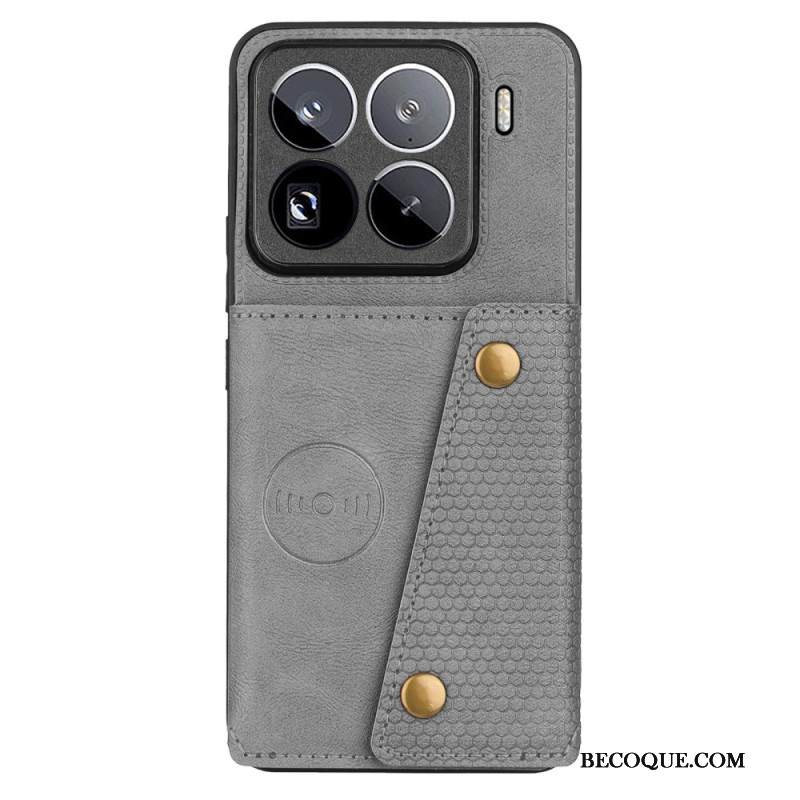 Kuori Xiaomi 15 Pro Nahkaefektikorttikotelo