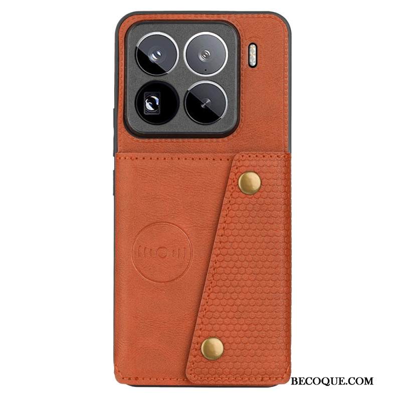 Kuori Xiaomi 15 Pro Nahkaefektikorttikotelo