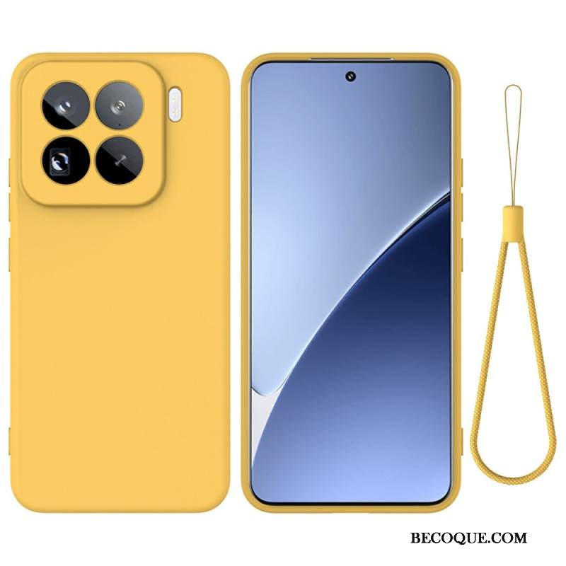 Kuori Xiaomi 15 Pro Nestemäisestä Silikonista Valmistettu Avainnauha