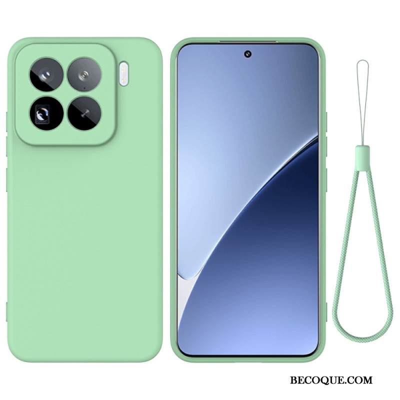 Kuori Xiaomi 15 Pro Nestemäisestä Silikonista Valmistettu Avainnauha