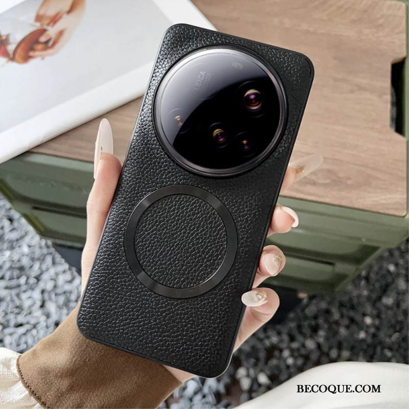 Kuori Xiaomi 15 Ultra Magsafe-litsikuviointinahkakuviointi