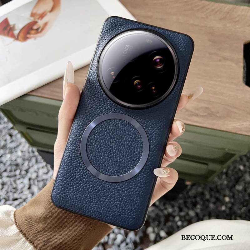 Kuori Xiaomi 15 Ultra Magsafe-litsikuviointinahkakuviointi