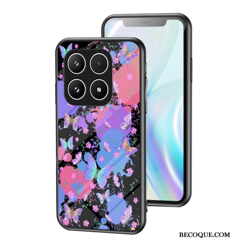 Kuori Xiaomi 17 Karkaistua Lasia Perhoskuvio