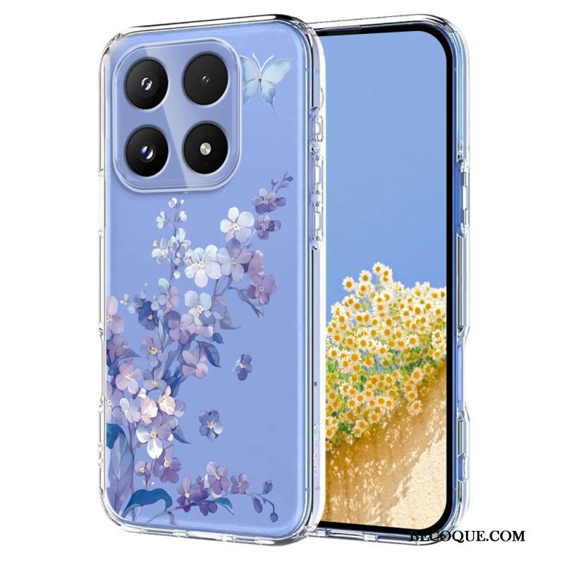 Kuori Xiaomi 17 Perhosia Ja Kukkia