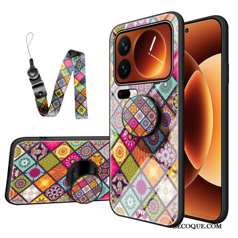 Kuori Xiaomi 17 Pro Karkaistusta Lasista Valmistettu Jalusta Ja Nauha Suojakuori