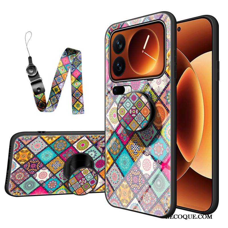 Kuori Xiaomi 17 Pro Karkaistusta Lasista Valmistettu Jalusta Ja Nauha Suojakuori