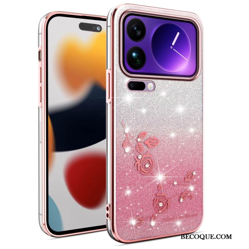 Kuori Xiaomi 17 Pro Kukkia Ja Strasseja