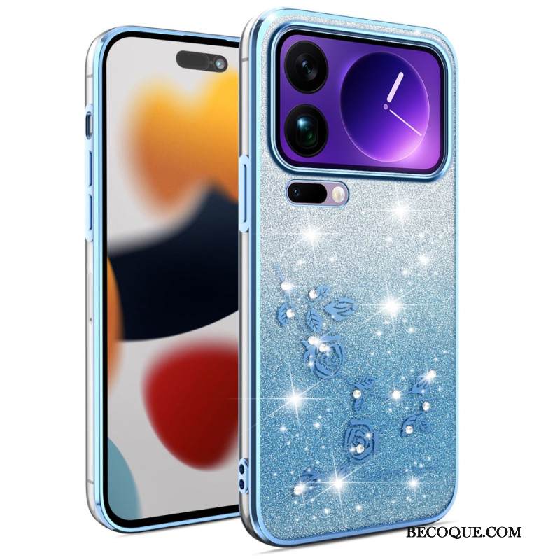 Kuori Xiaomi 17 Pro Kukkia Ja Strasseja