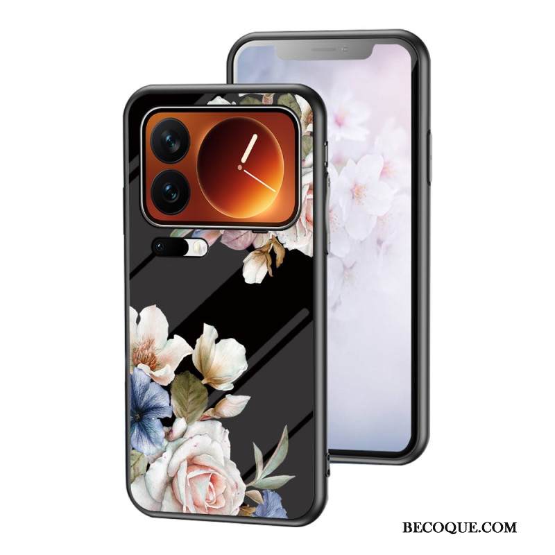 Kuori Xiaomi 17 Pro Max Karkaistua Lasia Kukkakuvio