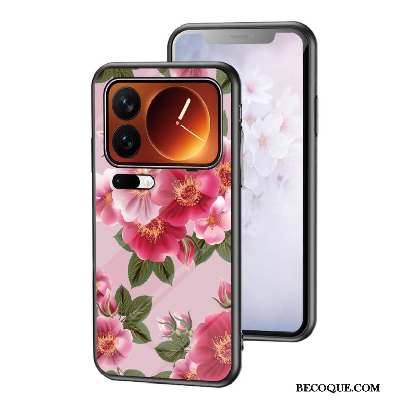 Kuori Xiaomi 17 Pro Max Karkaistua Lasia Kukkakuvio