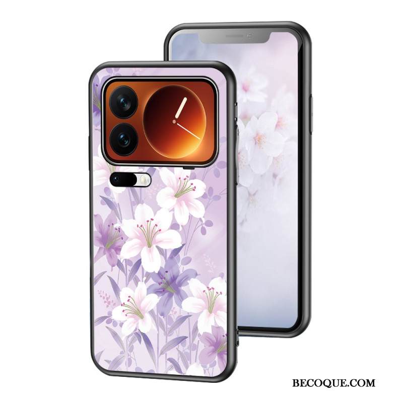 Kuori Xiaomi 17 Pro Max Karkaistua Lasia Kukkakuvio