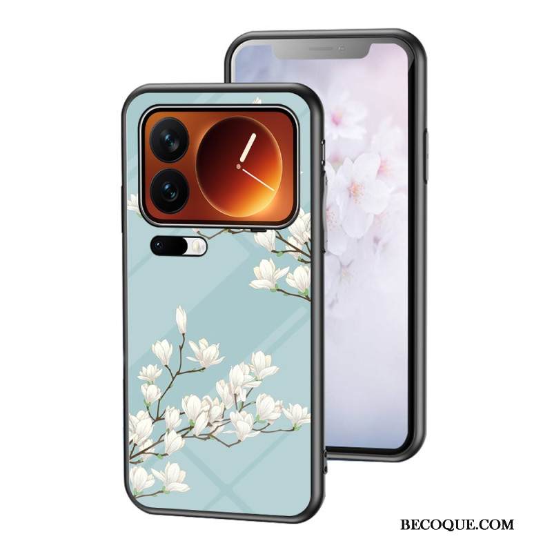 Kuori Xiaomi 17 Pro Max Karkaistua Lasia Kukkakuvio