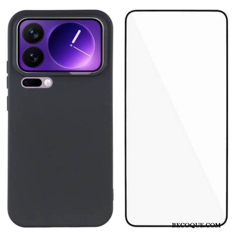 Kuori Xiaomi 17 Pro Max Silikoni Näytönsuojalla