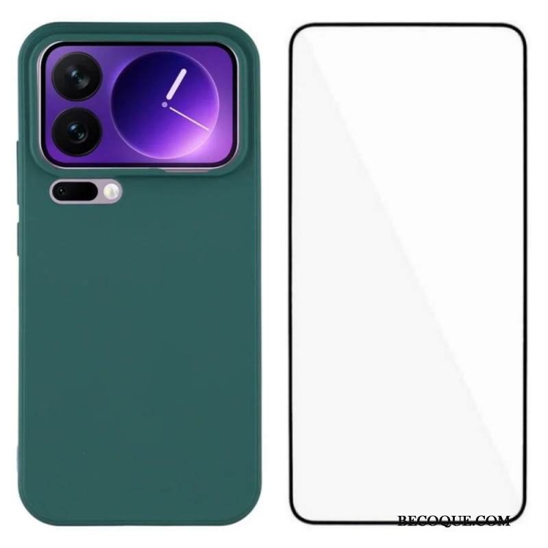 Kuori Xiaomi 17 Pro Max Silikoni Näytönsuojalla