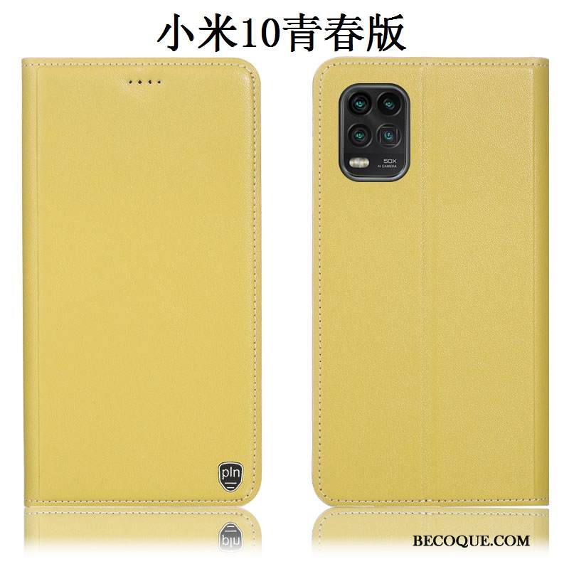 Kuori Xiaomi Mi 10 Lite Kuoret Puhelimen Kuoret Keltainen, Kotelo Xiaomi Mi 10 Lite Suojaus Murtumaton Nuoret