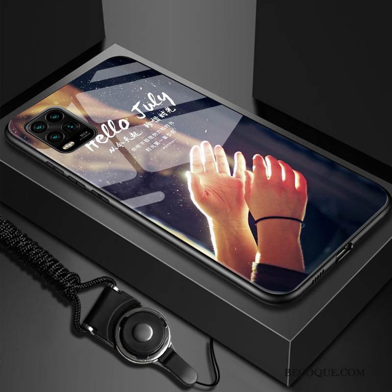 Kuori Xiaomi Mi 10 Lite Luova Net Red Valkoinen, Kotelo Xiaomi Mi 10 Lite Laukut Nuoret Murtumaton