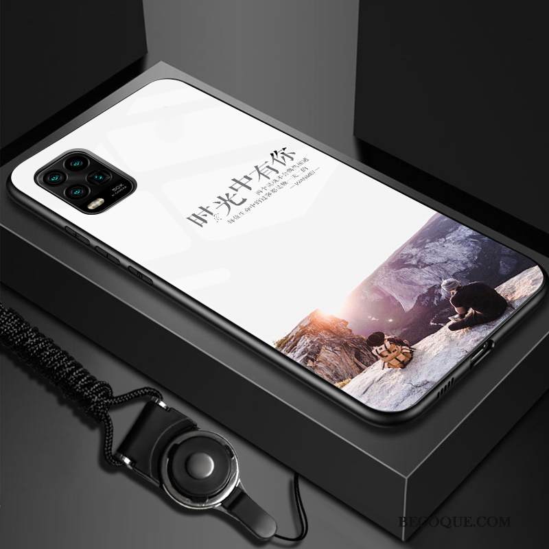 Kuori Xiaomi Mi 10 Lite Luova Net Red Valkoinen, Kotelo Xiaomi Mi 10 Lite Laukut Nuoret Murtumaton