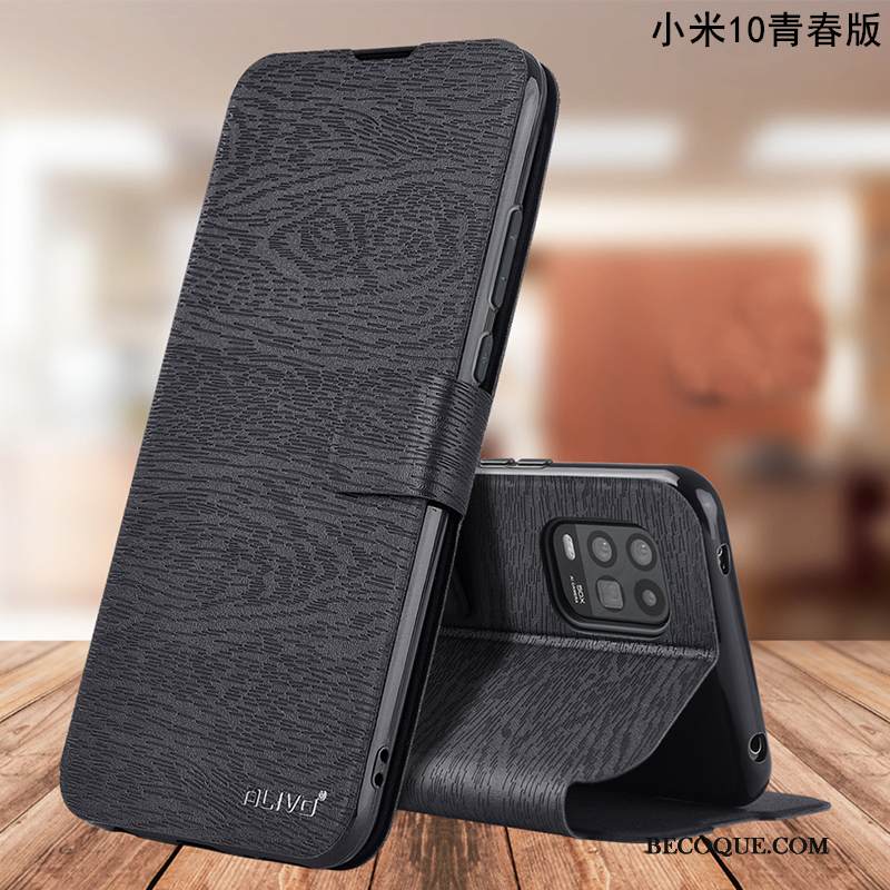 Kuori Xiaomi Mi 10 Lite Nahka Punainen Nuoret, Kotelo Xiaomi Mi 10 Lite Laukut Murtumaton Puhelimen Kuoret