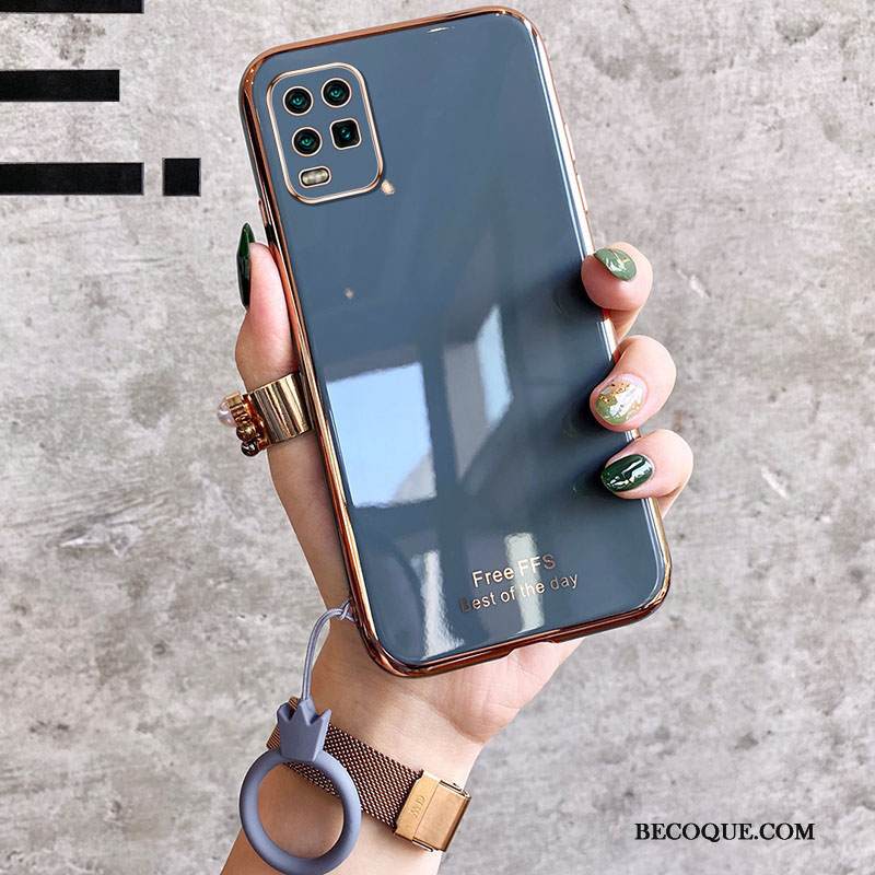 Kuori Xiaomi Mi 10 Lite Pehmeä Neste Net Red Vihreä, Kotelo Xiaomi Mi 10 Lite Silikoni Persoonallisuus Nuoret