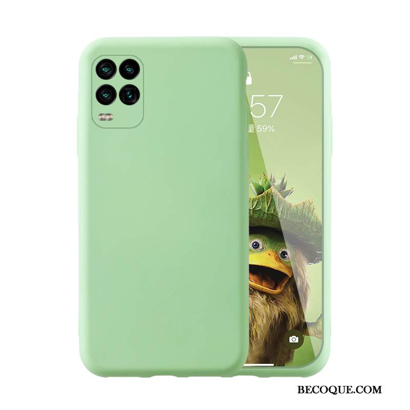 Kuori Xiaomi Mi 10 Lite Silikoni Pieni Sininen, Kotelo Xiaomi Mi 10 Lite Tila Yksinkertainen Murtumaton