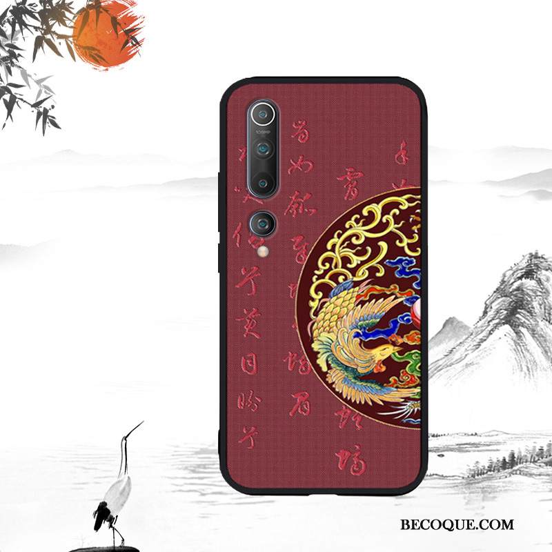 Kuori Xiaomi Mi 10 Luova Puhelimen Kuoret Pieni, Kotelo Xiaomi Mi 10 Silikoni Persoonallisuus Kiinalainen Tyyli