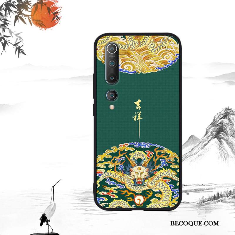 Kuori Xiaomi Mi 10 Luova Puhelimen Kuoret Pieni, Kotelo Xiaomi Mi 10 Silikoni Persoonallisuus Kiinalainen Tyyli