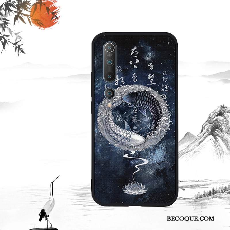 Kuori Xiaomi Mi 10 Luova Puhelimen Kuoret Pieni, Kotelo Xiaomi Mi 10 Silikoni Persoonallisuus Kiinalainen Tyyli