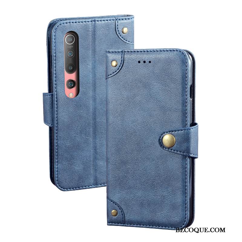 Kuori Xiaomi Mi 10 Nahka Persoonallisuus Pieni, Kotelo Xiaomi Mi 10 Kuoret Tide-brändi Kortti