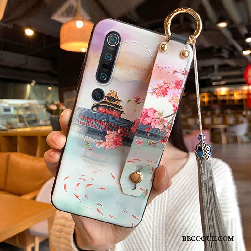 Kuori Xiaomi Mi 10 Pro Sininen Fringed, Kotelo Xiaomi Mi 10 Pro Puhelimen Kuoret Persoonallisuus