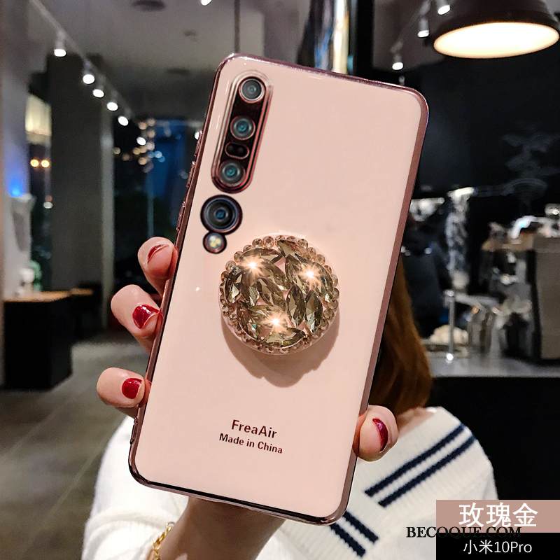 Kuori Xiaomi Mi 10 Pro Tuki Murtumaton Ylellisyys, Kotelo Xiaomi Mi 10 Pro Ylellisyys Jauhe Puhelimen Kuoret