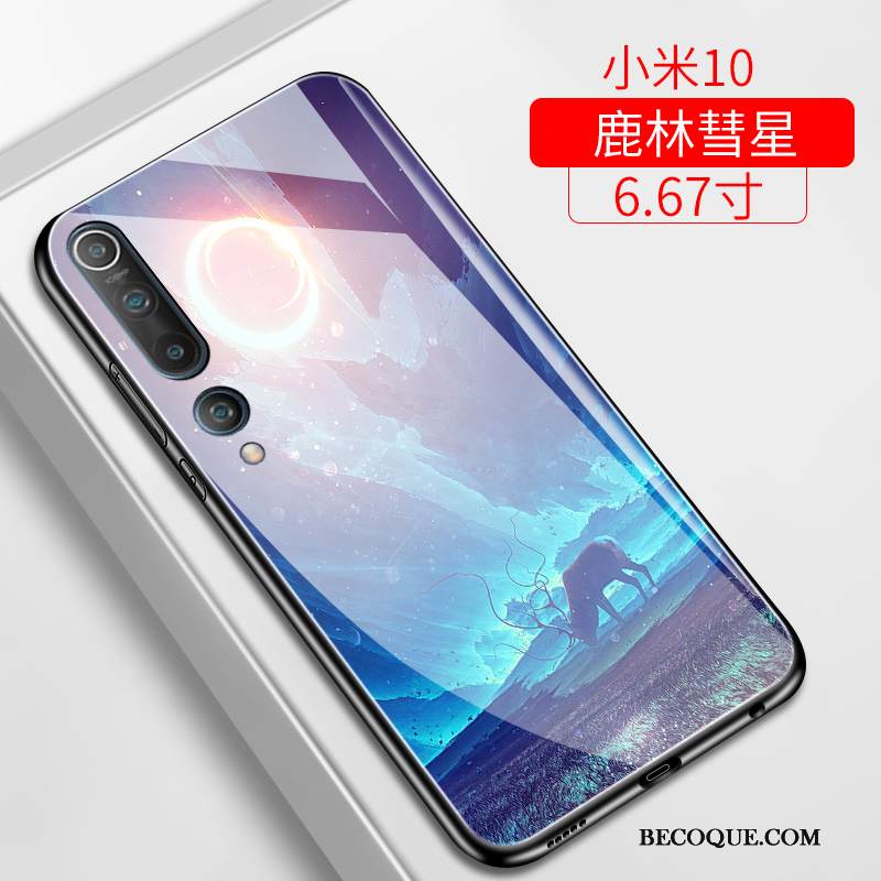 Kuori Xiaomi Mi 10 Suojaus Lasi Rakastunut, Kotelo Xiaomi Mi 10 Silikoni Puhelimen Kuoret Persoonallisuus
