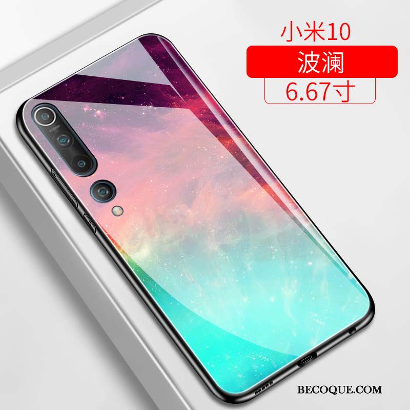 Kuori Xiaomi Mi 10 Suojaus Lasi Rakastunut, Kotelo Xiaomi Mi 10 Silikoni Puhelimen Kuoret Persoonallisuus