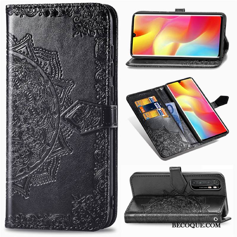 Kuori Xiaomi Mi Note 10 Lite Laukut Musta Kortti, Kotelo Xiaomi Mi Note 10 Lite Kuoret Murtumaton Puhelimen Kuoret