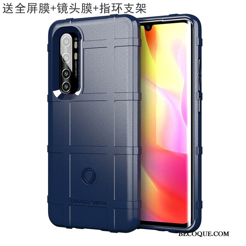 Kuori Xiaomi Mi Note 10 Lite Laukut Pieni Magneettinen, Kotelo Xiaomi Mi Note 10 Lite Suojaus Kolme Puolustusta Vihreä