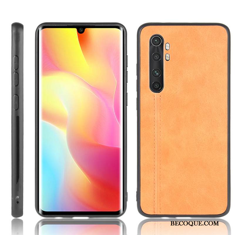 Kuori Xiaomi Mi Note 10 Lite Nahka Lehmä Pieni, Kotelo Xiaomi Mi Note 10 Lite Suojaus Punainen Puhelimen Kuoret