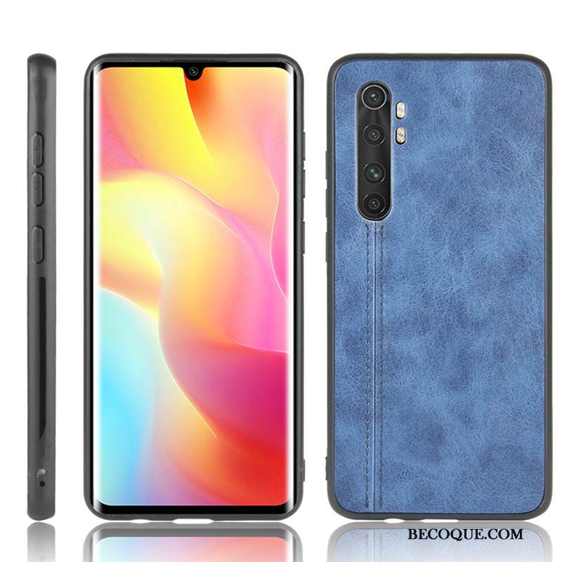 Kuori Xiaomi Mi Note 10 Lite Nahka Lehmä Pieni, Kotelo Xiaomi Mi Note 10 Lite Suojaus Punainen Puhelimen Kuoret