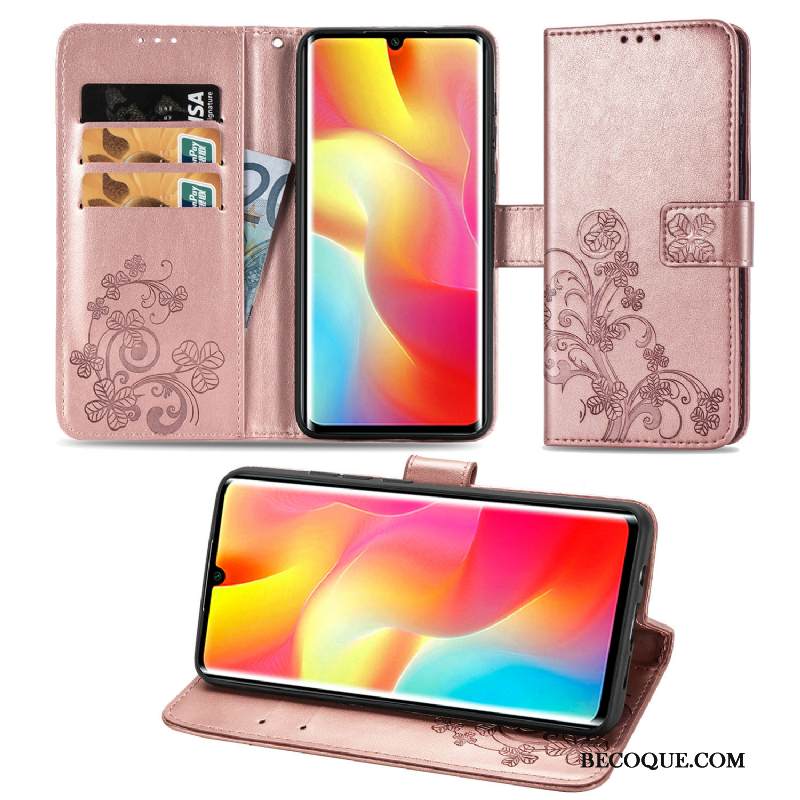 Kuori Xiaomi Mi Note 10 Lite Nahka Puhelimen Kuoret Punainen, Kotelo Xiaomi Mi Note 10 Lite Kuoret Pieni Nuoret