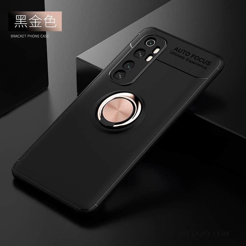 Kuori Xiaomi Mi Note 10 Lite Pehmeä Neste Murtumaton Musta, Kotelo Xiaomi Mi Note 10 Lite Tila Pesty Suede Magneettinen
