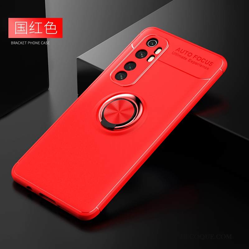 Kuori Xiaomi Mi Note 10 Lite Pehmeä Neste Murtumaton Musta, Kotelo Xiaomi Mi Note 10 Lite Tila Pesty Suede Magneettinen