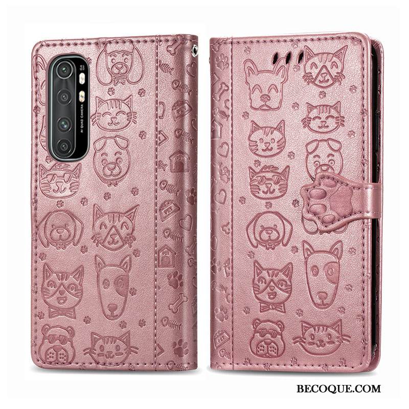 Kuori Xiaomi Mi Note 10 Lite Suojaus Violetti Nuoret, Kotelo Xiaomi Mi Note 10 Lite Kohokuviointi Ripustettavat Koristeet Koira