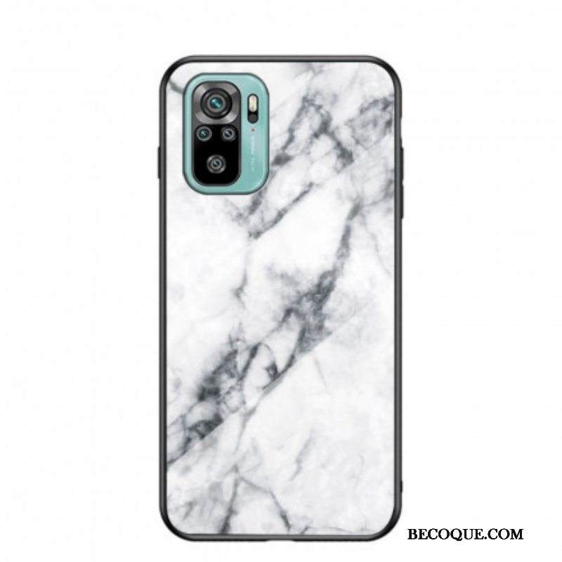 Kuori Xiaomi Redmi Note 10 / 10S Tempered Glass Marble Colors