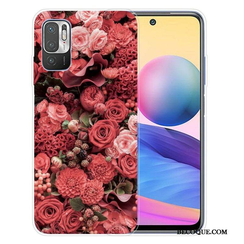Kuori Xiaomi Redmi Note 10 5G Voimakkaat Kukat